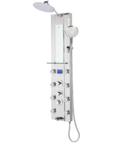 Blue Ocean 52” Stainless Steel SPV962332 Thermostatic Shower Panel with Rainfall Shower Head