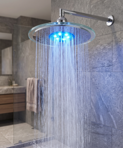 Alternative view of Blue Ocean 9" SH6023 LED Chrome Bath Rainfall Shower Head