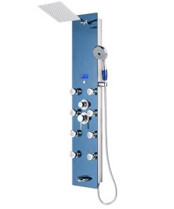 Blue Ocean 52” Stainless Steel SPS392H Shower Panel with Rainfall Shower Head