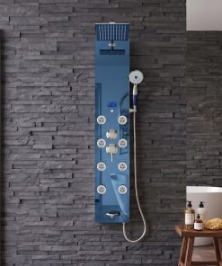 Alternative view of Blue Ocean 52” Stainless Steel SPS392H Shower Panel with Rainfall Shower Head