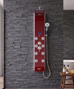 Alternative view of Blue Ocean 52" SPA392R Shower Panel with Rainfall showerhead 8 Jets