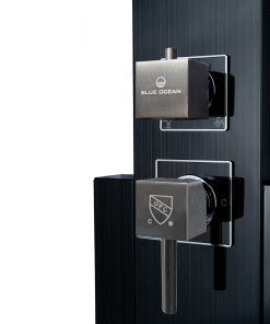 Alternative view of Blue Ocean 48” Stainless Steel SPS824A Shower Panel Tower with Rainfall Shower Head and Spout