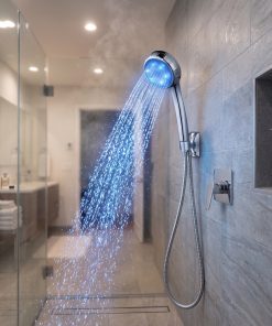 Alternative view of Blue Ocean LED Handheld Showerhead