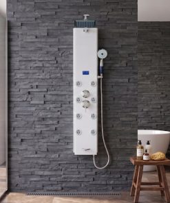 Alternative view of Blue Ocean SPA392W 52" Shower Panel with Rainfall showerhead 8 Jets